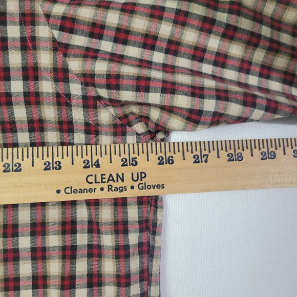 Vintage Abercrombie & Fitch Mens Size L Large Button Front Shirt Checkered Fall - Picture 8 of 8